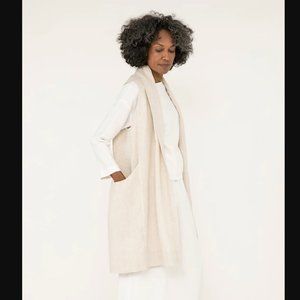 Elizabeth Suzann Clyde Vest in Flax Linen